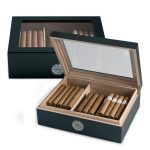 EGOIST – black glass humidor case
